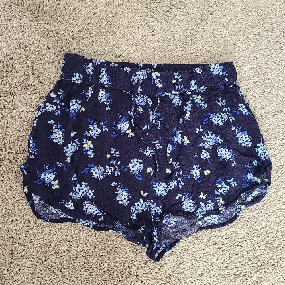 Floral Rayon Shorts